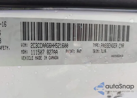 2017 Chrysler 300 Limited z USA, uszkodzony, nr VIN 2C3CCAAG6HH521600